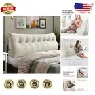 Elegant Velvet King Headboard Pillow for Relaxation: Removable & Washable Cover