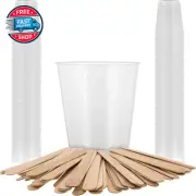 5 Ounce (150Ml) Graduated Plastic Measuring Cups (50 Clear Cups