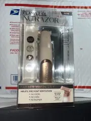 Nu Razor Finishing Touch Flawless 18K Gold Plated Built In Light Rechargeable