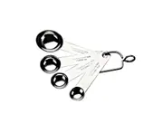 Stainless Steel Measuring Spoon Set with Accurate Metric Sizes - 4PCS