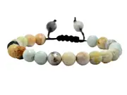 Mexican Amazonite Crystal Faceted Beads - Adjustable Bracelet