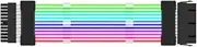 Justivana ARGB Power Supply Extension Cable 24Pin Cord Motherboard RGB Extension Cable for Computer