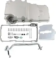 AngyMeck 302-3 LS Engine Swap Retro-fit Oil Pan Compatible with LS1 LS2 LS3 A/G/F-Body Chevy 4.8L 5.3L 6.0L 6.2L Engines fit the Ford Fox body Factory K-member