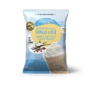 Big Train Reduced Sugar Vanilla Latte Blended Ice Coffee Beverage Mix 3.5 Pou...
