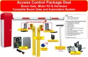 BOOM GATE System Access Control Package Deal Right Hand Side AC Powered