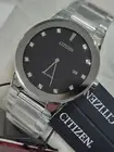 Citizen Axiom 40mm Silver-Tone Stainless Steel Case with Silver-Tone...