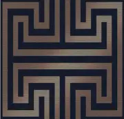 Graham & Brown Wallpaper Double Roll Metallic Key Navy MSRP $90.