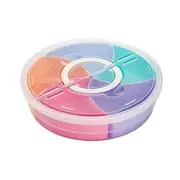1Pc Multi-Function Food Storage Tray with Lid Food Containers Tray for Nuts and Candy Fruit Snack P