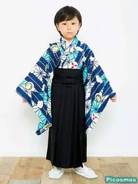 在飛比找Yahoo!奇摩拍賣優惠-夏季睡衣 情侶睡衣 兒童和服男童女童日本男孩和服小中大童正裝
