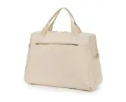 Tosca Lightweight Nylon Shoulder Market/Work Commute Tote Carry Bag - Beige