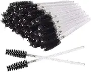 Miosh Disposable Eyelash Mascara Wands Spoolies 50PCS - Black