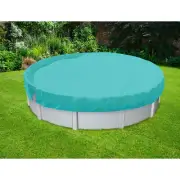 Above Ground Pool Cover Round Winter Tarp Cover for Home Swimming Pool Turquoise