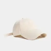 Plain Baseball Cap Beige - S