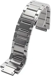 [FULNES] 27 * 19mm Stainless Steel Strap Silver For Hublot Watch Belt Bracelet Big Bang Classic Fusion Series Men Women Watchbands