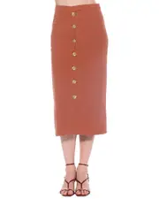 Alexia Admor Carla Linen-Blend Pencil Skirt