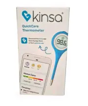 KINSA Quick Care Thermometer Smart Digital Bluetooth KSA-120 Free App