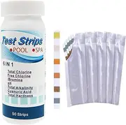 Spa Test Strips - Swimming Pool Test Strips,Pool Water Test Kit, Effective Water Tester Strips for Pool Water Tests