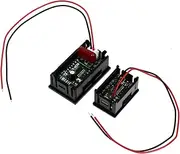 2pcs Voltmeter Power Usage Meter Mini Battery Voltage Meter USB Voltage Tester Volt Amp Digital Voltage Meter LED Battery Voltage Meter Digital Multimeter Tester Volt Meter Plastic
