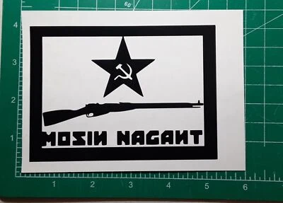 Mosin Nagant With Border Vinyl Transfer Sticker Decal Die Cut