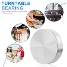 2 Pcs Revolving Turntable Base Rotating Display Stand Grilling Platter