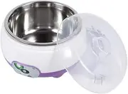 Yoghourt Machine, with Transparent Lid Stainless Steel Liner Yogurt Maker Machine 220V DIY Yoghourt Machine, for Kitchen Hotel Cafe Home(Purple)