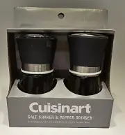 Cuisinart Salt Shaker And Pepper Grinder Set Black 6oz each