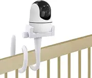 Nufaltruism Baby Monitor Mount Camera Bracket is Compatible with Infant Optics DXR 8 and Most Other Baby Monitors, can be Attached to The Crib Frame or Furniture, or Will Attach to Anywhere You Like