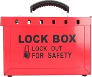 Lockout Tagout Locks Station, Loto Locks Rack, Safety Padlock Rack Management Station Steel Plate High Temperature Spray Processing Red for 12 with Versatile Usage