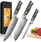 Chef Knife 8 Inch Damascus Steel Kitchen Chef's Knife Razor Sharp Meat Cleaver w