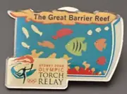 2000 Sydney Olympic Torch Relay Pin - The Sunday Mail-The Great Barrier Reef