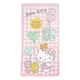 小禮堂 Hello Kitty 棉質浴巾 70x140cm (粉格子氣球款) 4711198-672943