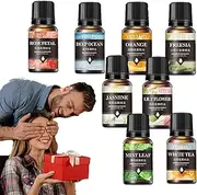 Oil Set - Organic Blends for Diffusers Pure - Aromatherapy Oils Set, 8 Oil Diffuser Oils for Home Care, Candle Making and Diffusers Pouxa