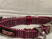 Dog collar Purple and white rope Reflective by KONG