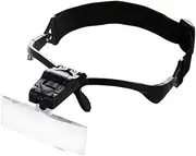 LOLIPPYY 1Pc Forehead Amplifier with LED Light Detachable Lens for Magnification Easy to Wear Headband Design for Beauty Care and Artist Use