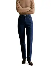 [Trenery] Straight Leg Jeans in Washed Indigo
