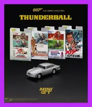 FEB 2025 Mini GT #901 Aston Martin DB5 “Thunderball” JAMES BOND'S 007 1/64