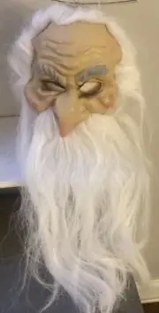Mask Father Time Zeus Old Man Wizard Mad Scientist Aristotle Cosplay Mardi Gras