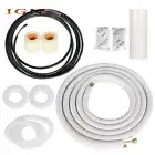 1/4" - 3/8" Dia.16 Feet For Mini Split Heat Pump Systems Install Kit Fit White