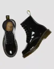 SIZE 8 - Woman's Boots Dr. Martens 1460 Patent Leather Lace Up Boots New OG All