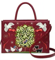 Radley London 12 Days Of Christmas Multiway Zip top Bag Purse Scottie Dog NWT