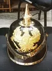 Vintage Replica Imperial German Prussian Leather Helmet Pickelhaube Spike Helmet