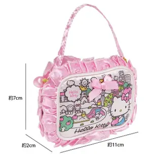 【TDL】Hello Kitty凱蒂貓手提零錢包化妝包收納包收納袋隨身包煙包283769(平輸品)