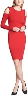 [DKNY] Cold-Shoulder Sweater Dress