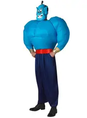 Inflatable Mens Aladdin Genie Fancy Dress Costume