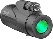 High Power Telescope,12X50 Monocular Telescope, Monocular Compact with Night Vision Life Waterproof Bak4 Prism Fmc Lens Monocular Little Surprise