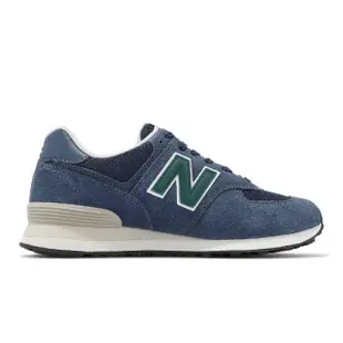 【NEW BALANCE】休閒鞋 574 男鞋 女鞋 藍 綠 麂皮 復古 緩震 運動鞋 NB 紐巴倫(U574SNG-D)