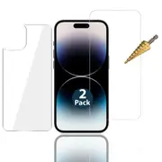 2x Tempered Glass Screen Protector for Apple iPhone 14 PRO MAX Front + Soft Back