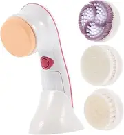 PACKOVE Electric Facial Cleansing Brush Exfoliating Face Cleaner Scrubber for Deep Cleaning Rechargeable Portable Design for Women