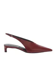 Jil Sander Heeled Slingback Pumps 39,40 capsicum red
