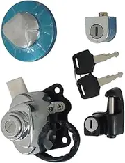 Motorbike Ignition for Vlx400 Steed 1988-2013 Motorcycle Ignition Switch for Gas Cap Helmet Steering Lock Key Motorcycle Replacement Parts